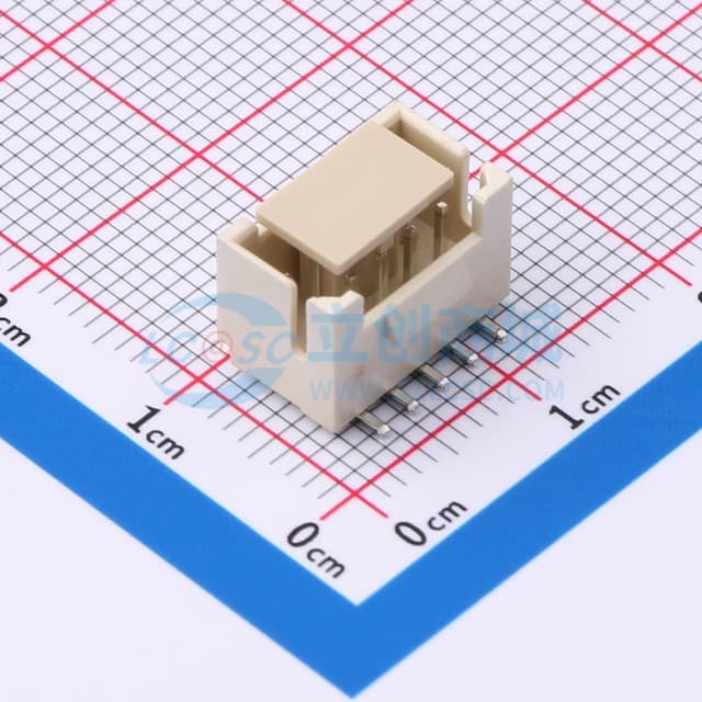 2x5P 间距:2mm 卧贴实物图