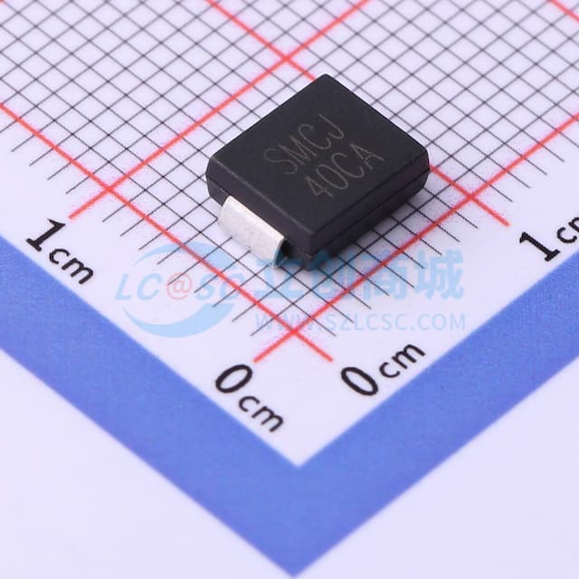 双向TVS 40V截止 峰值浪涌电流：23.3A@10/1000us实物图