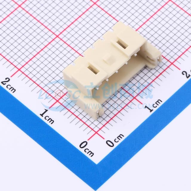 1x5P 间距:2.5mm 卧贴 系列:XA实物图