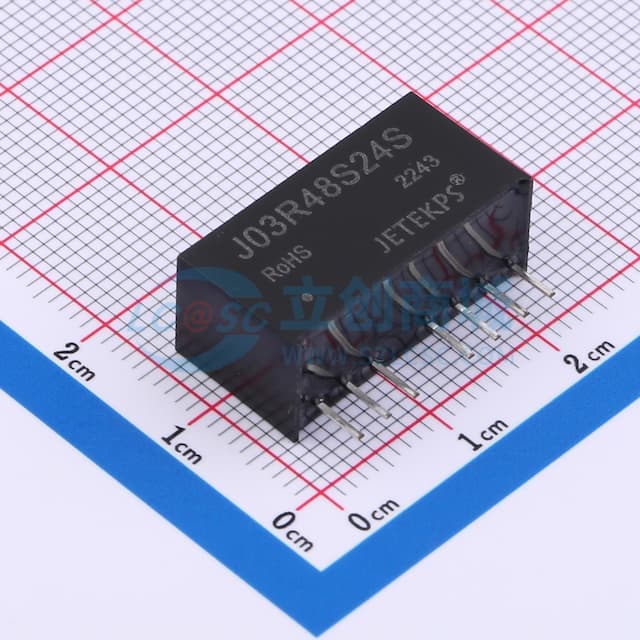 3W SIP封装宽电压输入隔离稳压DC-DC模块电源实物图