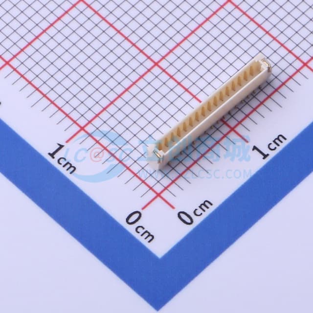 1x16P 间距:0.8mm 卧贴实物图