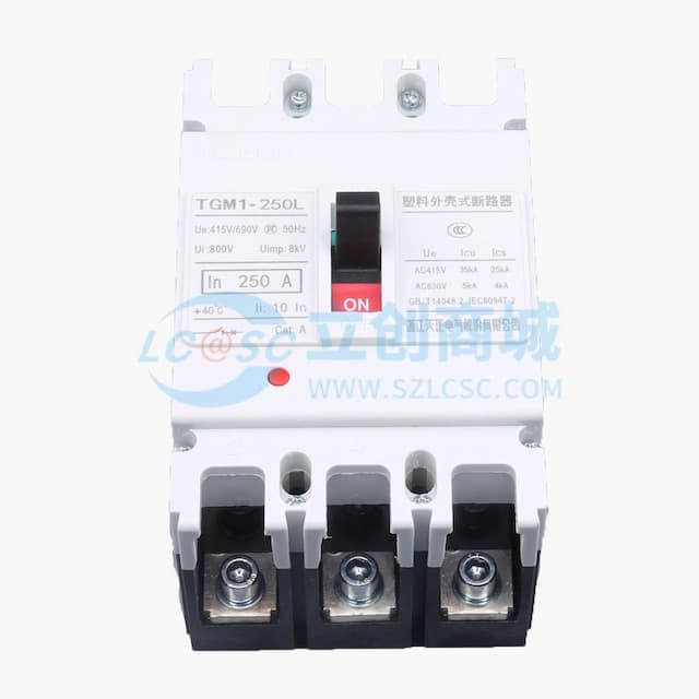 TENGEN(天正电气）TGM1系列塑料外壳式断路器 TGM1-250L/3300 250A实物图