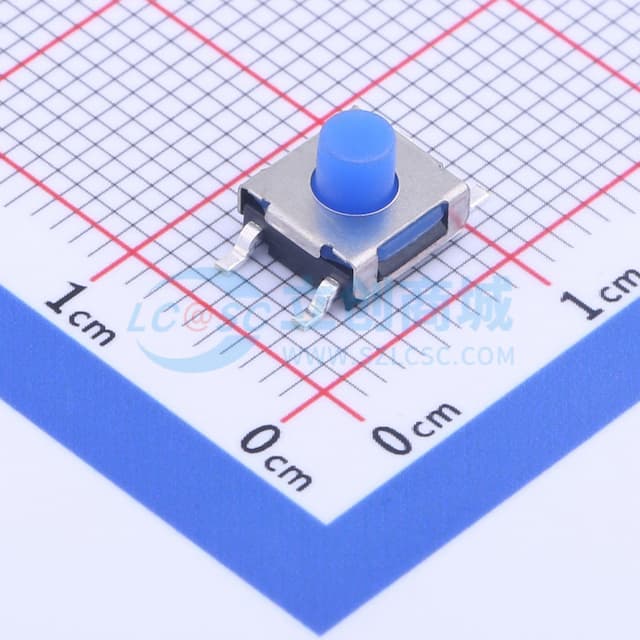 6.3*6.2*5mm 立贴 轻触开关实物图
