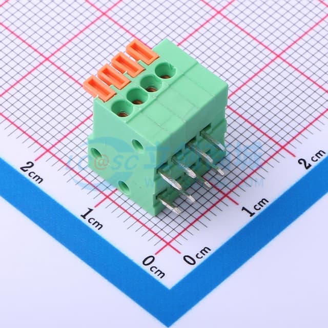 1x4P 2.54mm 每排P数:4 排数:1【插件】实物图