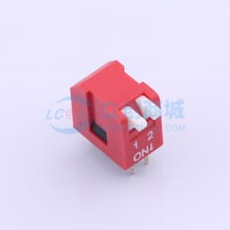 2位侧拨琴键红色镀金拨码开关缩略图