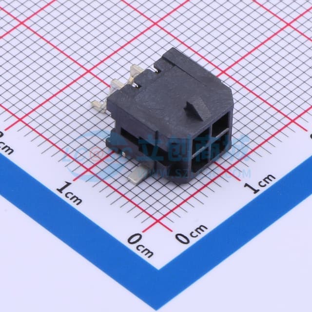 2x2P 间距:3mm 卧贴 系列:Micro-Fit(MX 3.0)实物图