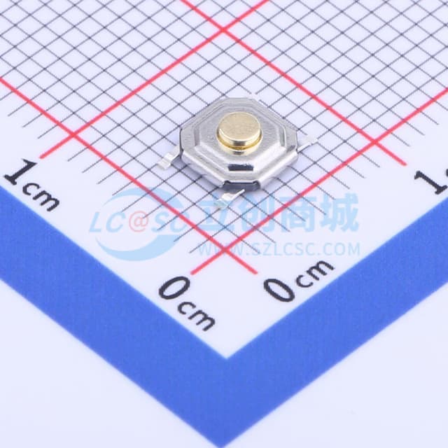 5.2*5.2*1.7mm 立贴 轻触开关实物图