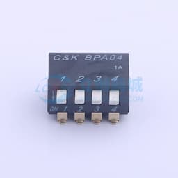 间距2.54mm 琴键 4位拨码开关缩略图