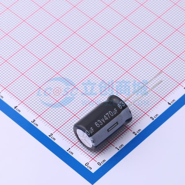 470uF ±20% 63V 黑色PET实物图