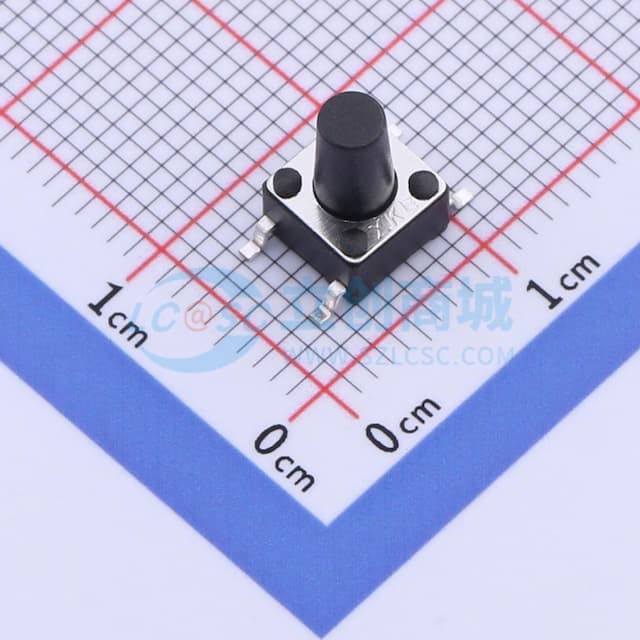 6*6*9mm 立贴 轻触开关实物图