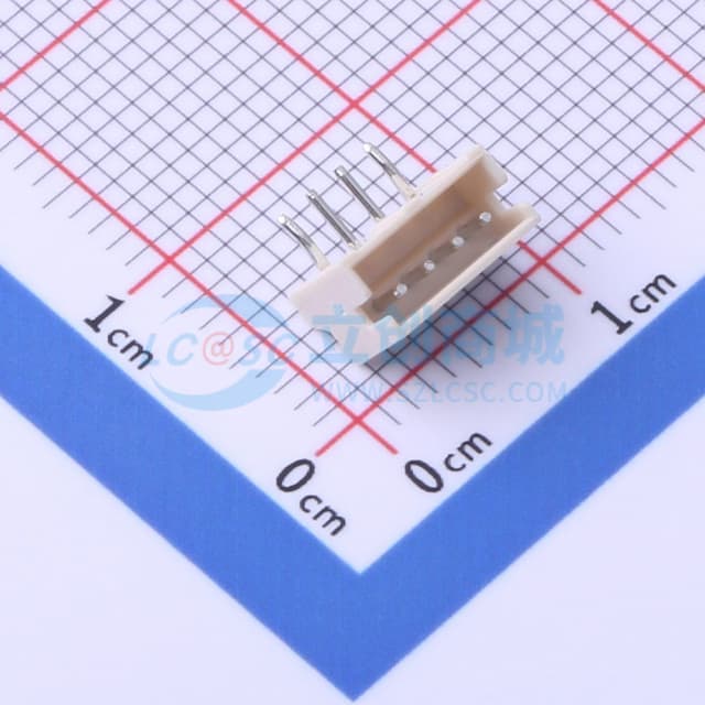 1x4P 间距:1.5mm 弯插【插件】实物图