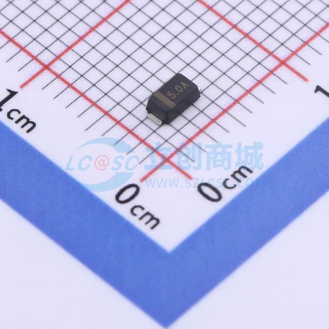 单向TVS 5V截止 峰值浪涌电流：21.7A@8/20us实物图