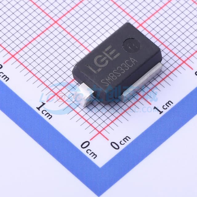 双向TVS 33V截止 峰值脉冲电流：124A实物图