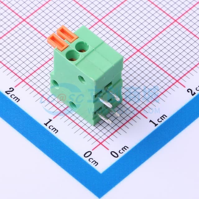 1x2P 2.54mm 每排P数:2 排数:1【插件】实物图