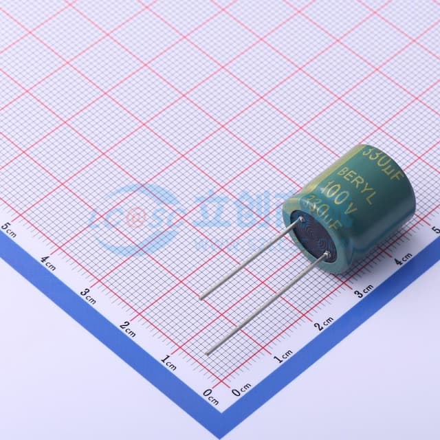330uF ±20% 100V 【插件】实物图