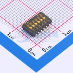1.27mm 6位贴片拨码开关(S脚)缩略图