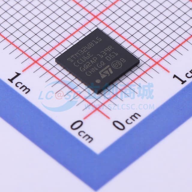 超低功耗双核Arm Cortex-M4 MCU 64 MHz，Cortex-M0+ 32 MHz，具有320 KB Flash存储器、蓝牙LE 5.2、AES-256实物图