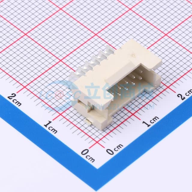 2x6P 间距:2mm 卧贴实物图