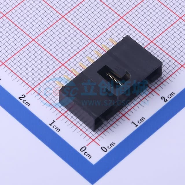 1x8P 间距:2.54mm 直插【插件】实物图