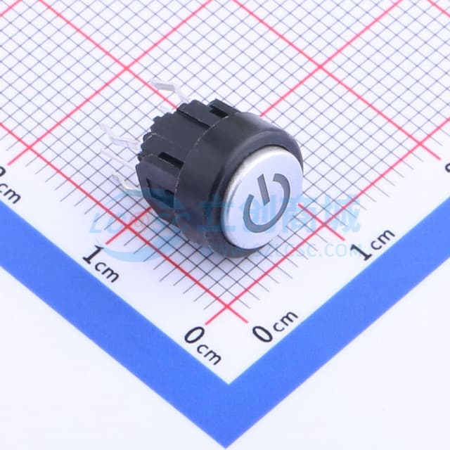 6*6*8.3mm 直插 轻触开关 【插件】实物图