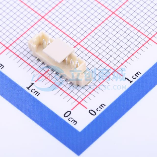 1x8P 间距:1.25mm 立贴实物图