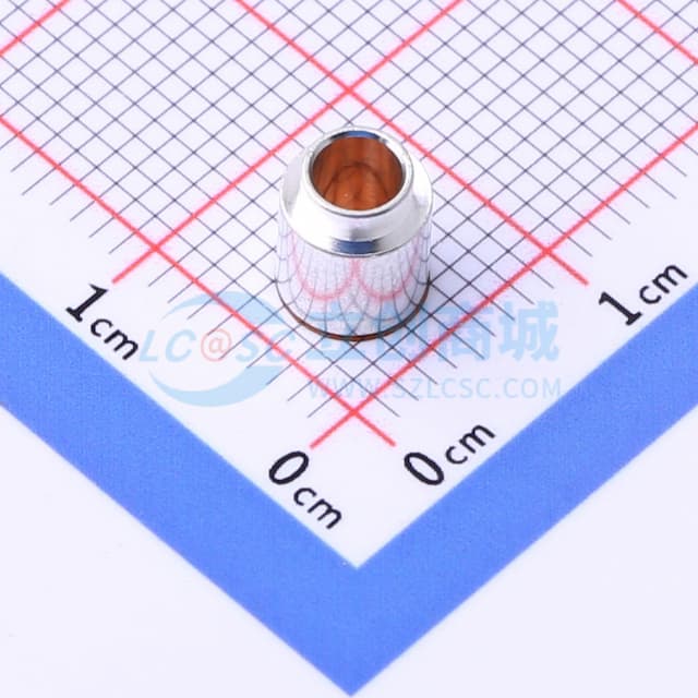 雄和远景，电路板表贴圆螺母柱，光孔3.2Xφ5.56X5+1.53，铜镀锡，编带装实物图