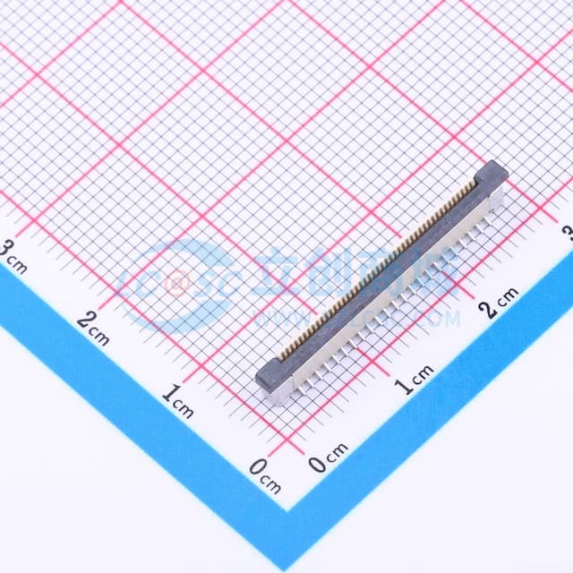 间距:0.5mm P数:45P 抽屉式 单侧触点/垂直实物图