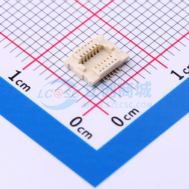 PIN:12P 间距:0.5mm 母 立贴实物图