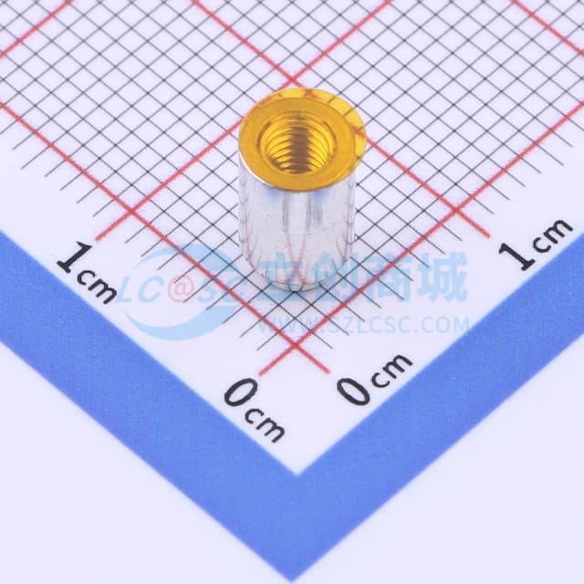 雄和远景，电路板表贴圆螺母柱，M3X7，铜镀锡,1个实物图