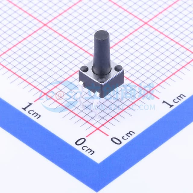 4.5*4.5*9 插件轻触开关180G 【插件】实物图