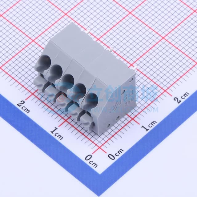 1x5P 3.5mm 每排P数:5 排数:1 【插件】实物图
