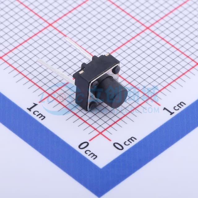 6x6x6.5  两脚插件开关 【插件】实物图