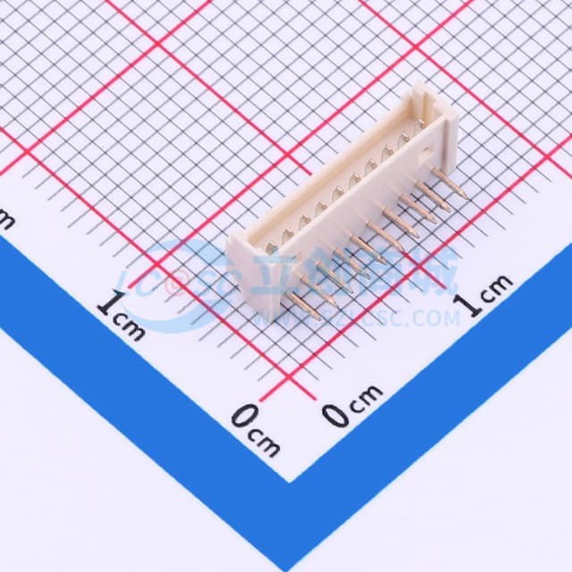 1x10P 间距:1.25mm 弯插 系列:PicoBlade(MX 1.25) 【插件】实物图