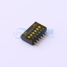1.27mm 6位贴片拨码开关(S脚)缩略图