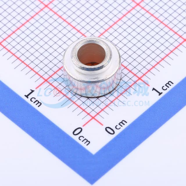 雄和远景，电路板表贴圆螺母柱，光孔4.2Xφ8.74X4+1.53，铜镀锡，编带装实物图