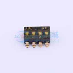 2.54mm 4位贴片平柄贴膜拨码开关缩略图