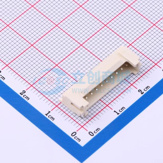1x10P 间距:2mm 卧贴实物图