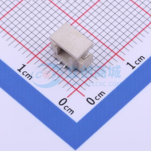 1x2P 间距:1.25mm 立贴 系列:PicoBlade(MX 1.25)实物图