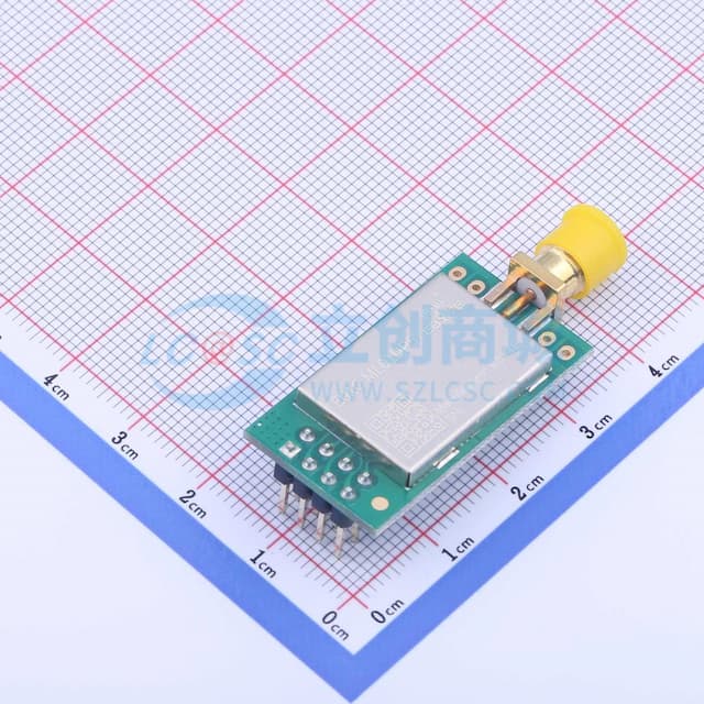 【插件】2.4GHz无线数传收发模块国产Si24R1+PA+LNA透传兼容nRF24L01芯片实物图
