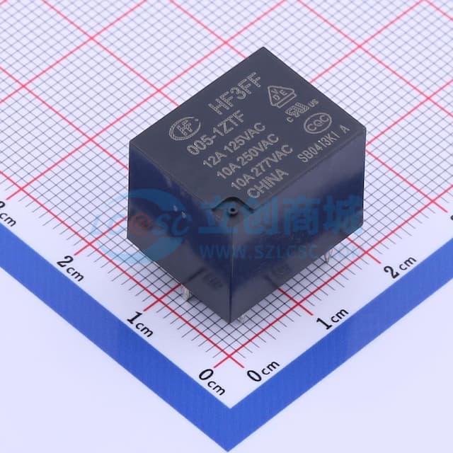 超小型大功率5V继电器 单刀双掷 【插件】实物图