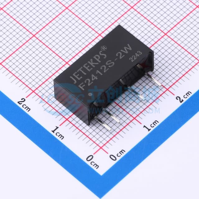 2W，SIP封装隔离非稳压单路输出DC-DC模块电源实物图