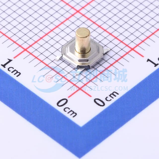5.2*5.2*4.3mm 立贴 轻触开关实物图