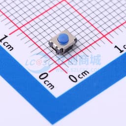 正按小龟 3x4x2mm 翘脚无柱 250gf硅胶蓝头缩略图