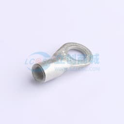 封闭环形舌形端子，8 AWG，1/4 / M6螺柱尺寸，6.73 mm螺柱直径，封闭筒形，直型，镀锡，非绝缘缩略图