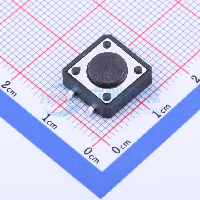 12*12*4.3mm 立贴 轻触开关实物图