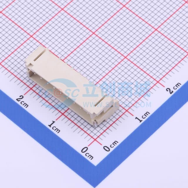 1x9P 间距:2mm 卧贴 系列:PH实物图
