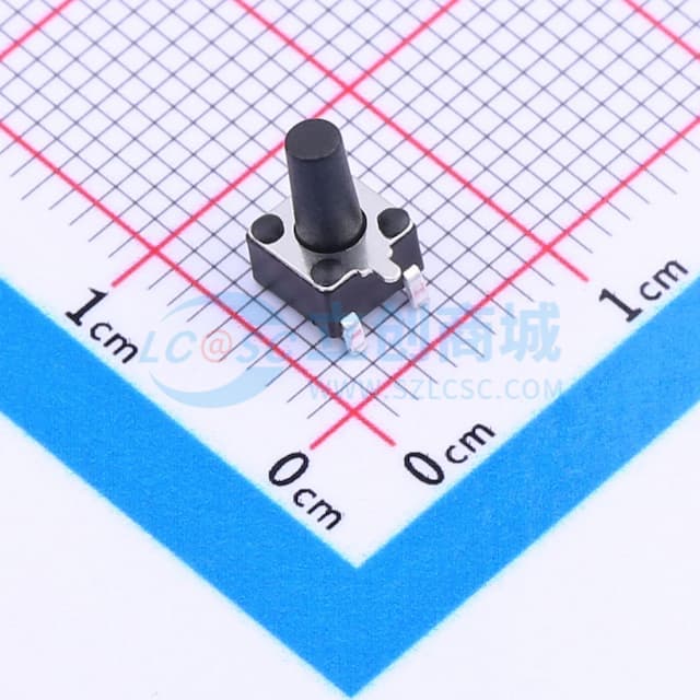 4.5x4.5x7.5带座侧按开关实物图