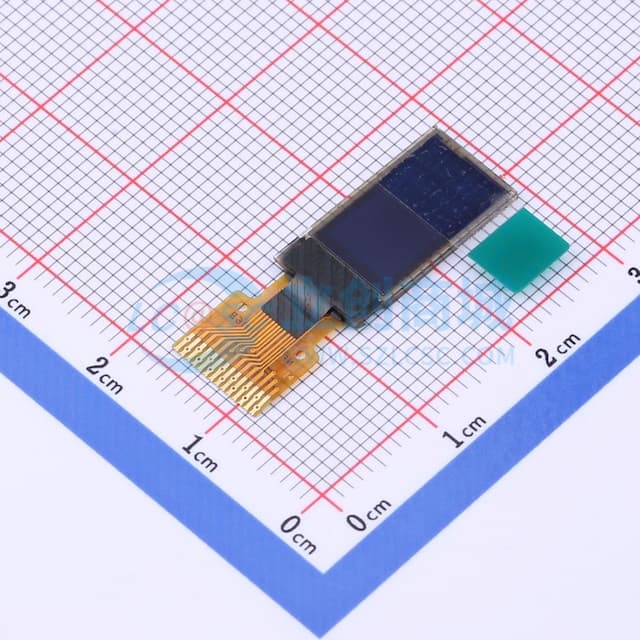 0.50寸 白光 88x48像素分辨率 14PIN实物图