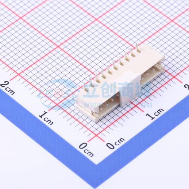 1x10P 间距:1.5mm 立贴 系列:ZH实物图