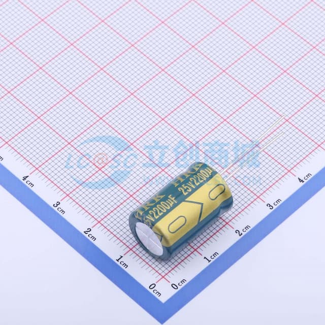 2200uF ±20% 25V实物图
